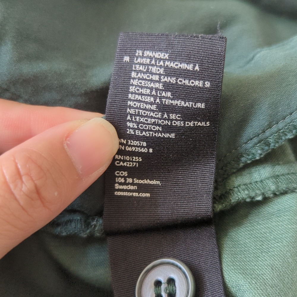 COS A-line Forest Green Corduroy Dress - Picture 12 of 12